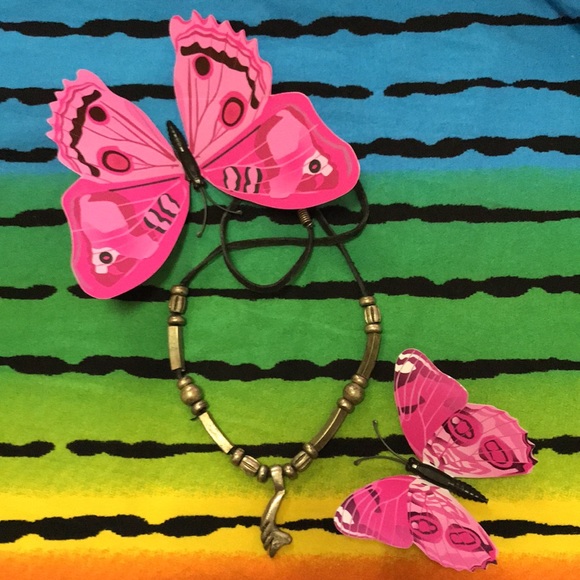 Black Rope Silver Charm Necklace - Picture 2 of 16